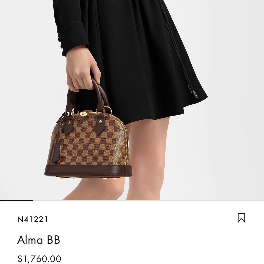 【Sold】Louis Viutton Alam bb handbag Damier Ebene